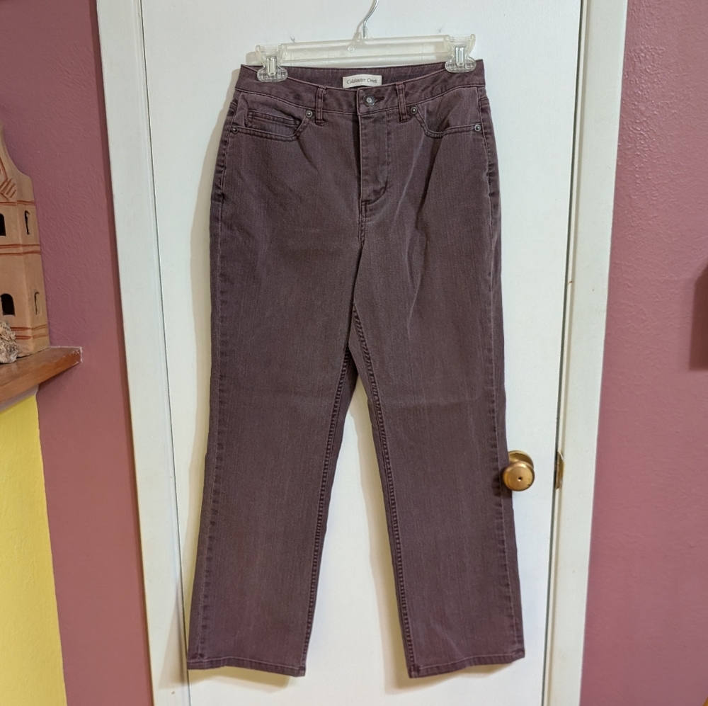 Coldwater Creek Purple Straight Leg Jeans Classic Fit